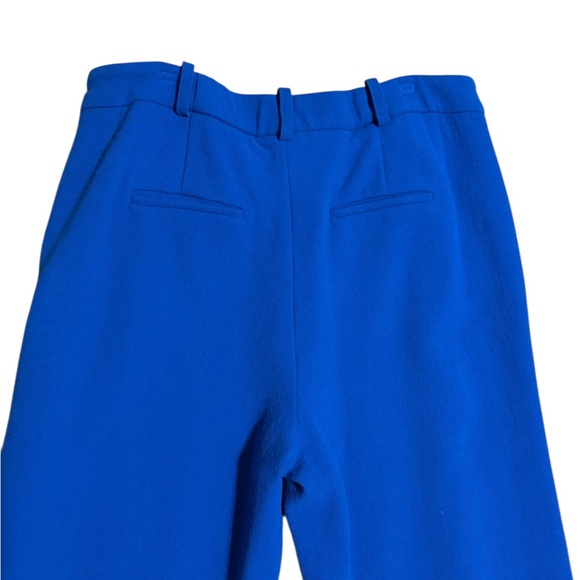 The Fold Royal Blue Straight Leg Virgin Wool Women's Pants Career Preppy Size 12 - Picture 5 of 11